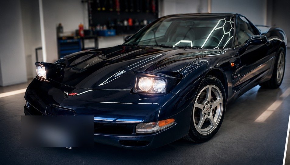 Corvette C5, vista 3/4 anteriore Corvette C5, vista 3/4 anteriore